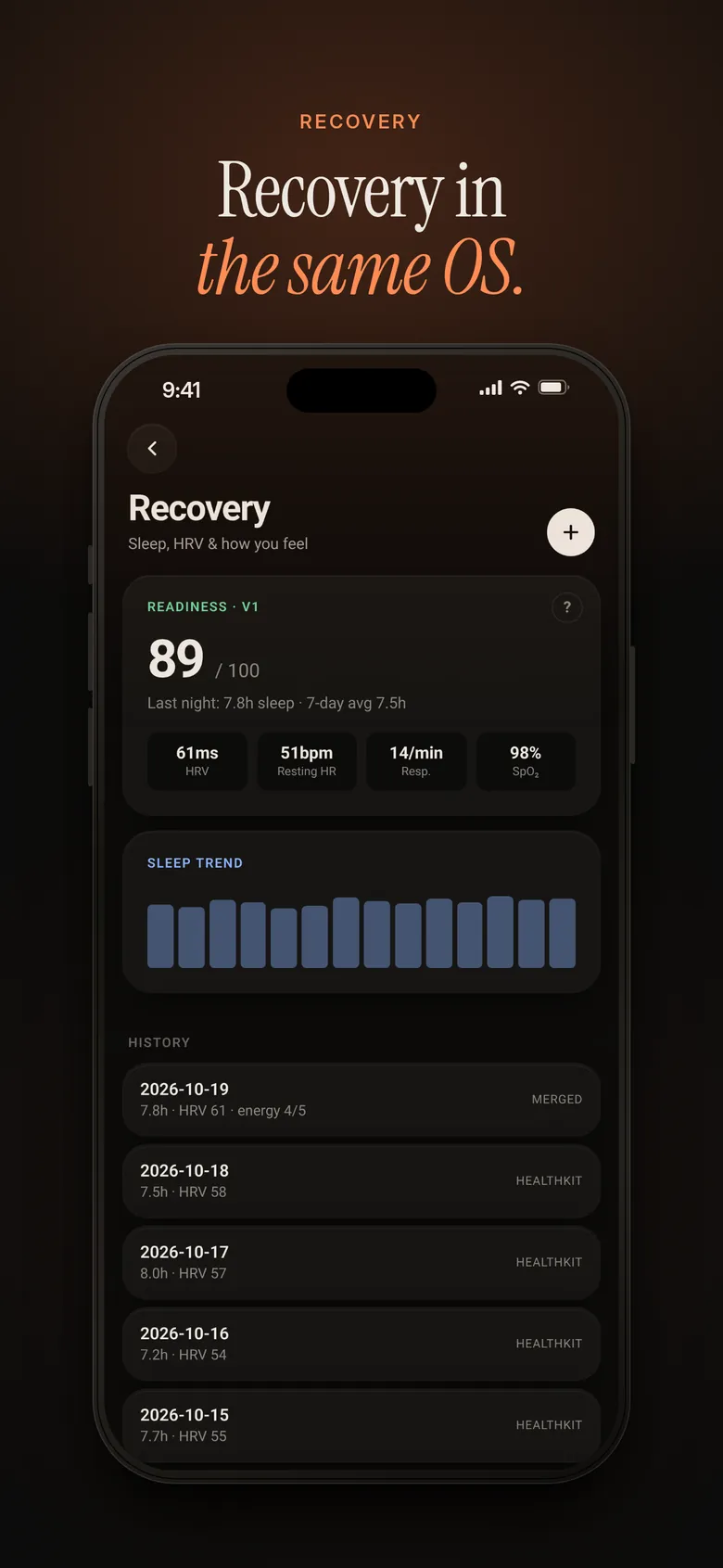 Recovery in the same OS